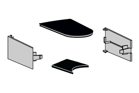 КРЫШКИ ПЕРЕКЛЮЧАТЕЛЕЙ+КРЫШКИ ПАЗОВ ДЛЯ 950 CARTER